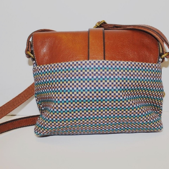 Fossil Kinley Small Crossbody Teal/Brown ZB7610-725 NWOT - Picture 3 of 12